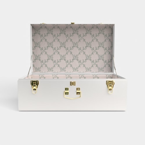 Grand Trunk - White - Ivy Trail / Embroidery