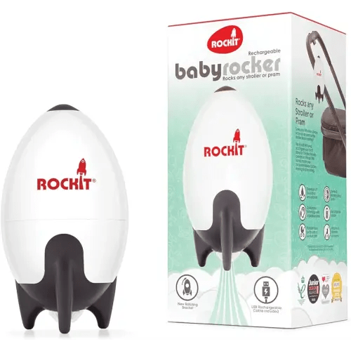 Rockit Rocker Rechargeable - Rock-It Portable Baby Sleep Aid Gently Rocks Any Stroller or Buggy, Adjustable Speed with 60-Minute Timer - Fits All Pushchairs & Prams to Create a Baby Bouncer