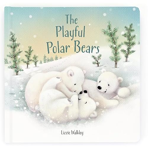 Jellycat The Playful Polar Bears: A Baby Board Book Children's Book - Baby Gift