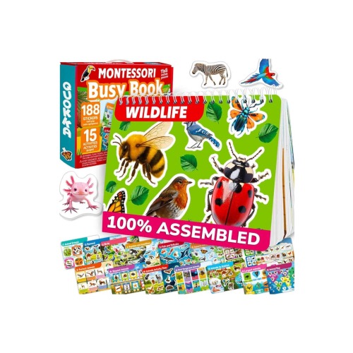 Montessori Busy Book for Toddlers - Interactive Educational Toys