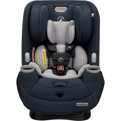 Maxi-Cosi Pria Max All-in-One Convertible Car Seat, Rear Facing Car Seat (4-40 lbs), Forward Facing Car Seat (22-65 lbs), High Back Booster Seat (40-100 lbs), Pure COSI, Essential Graphite