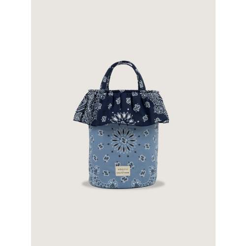 Basket bag - Minicoton - Chambray / Navy