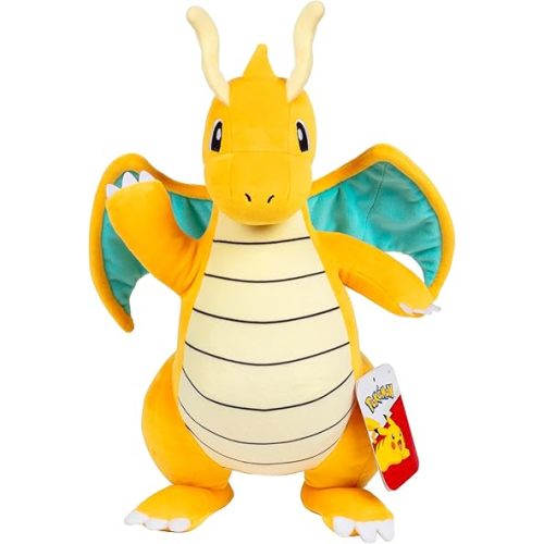 Pokémon 12" Dragonite Plush - Officially Licensed - Generation 1 Dratini & Dragonair Evolution - Authentic Soft Stuffed Animal Toy Figure - Gift for Kids, Boys, Girls - 2+