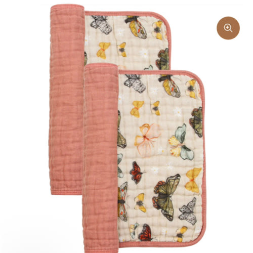 Cloud Muslin™ Burp Cloth 2 Pack - Amelia/Rose