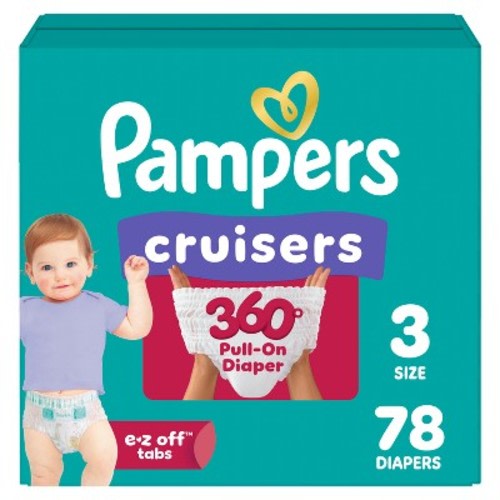 Pampers Cruisers 360 Diapers Super Pack - Size 3 - 78ct
