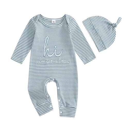 MERSARIPHY Newborn Baby Boy Girl Clothes Hi I'm New Here Coming Home From Hospital Outfits Gender Neutral One Piece Romper