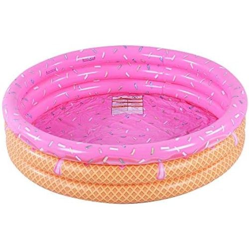 Kiddie Pool, Watermelon Hamburger Ice Cream Inflatable Pool, Water Pool in Summer, Pit Ball Pool of 45 Inches