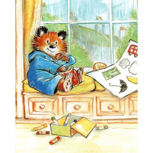 Paddington Bear Vintage 2-sided Print: Children's Nursery Art