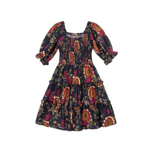 Mini Madeline Dress in Moody Sunflower
