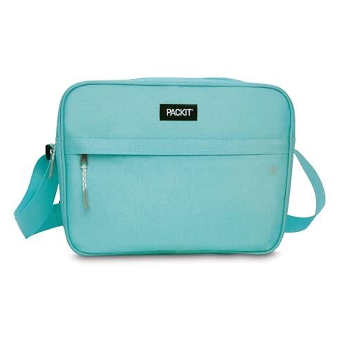 PackIt Freezable Zuma Can Cooler, Built with EcoFreeze Technology, Collapsible, Reusable, Zip Closure with Adjustable Shoulder Strap, Fits 15, 12 Oz Cans