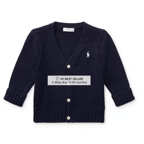 Boys' Combed Cotton Sweater - Baby