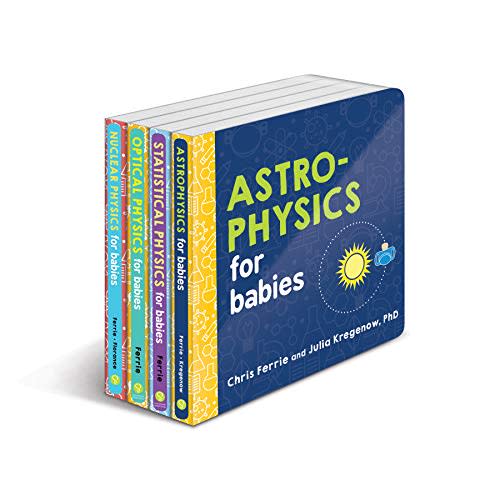 Baby University 4-Book Physics Set: Explore Astrophysics, Nuclear Physics and More with this Ultimate STEM Gift for Kids [Board book] Ferrie, Chris Series Paperback Bundle by Ferrie, Chris: New Paperback (2019) | Lakeside Books