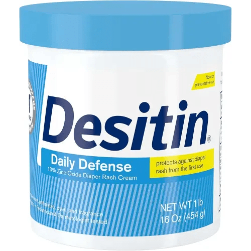 Desitin Daily Defense Baby Diaper Rash Cream with 13% Zinc Oxide, Barrier Cream to Treat, Relieve & Prevent Diaper Rash, Hypoallergenic, Dye-, Phthalate- & Paraben-Free, 16 oz