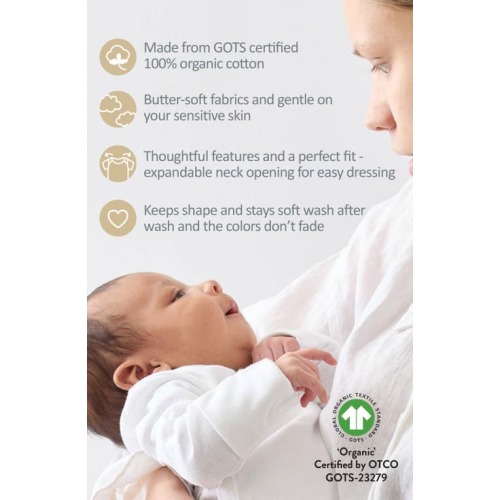 Blake Long Sleeve Organic Cotton Assorted 5-Pack Bodysuits