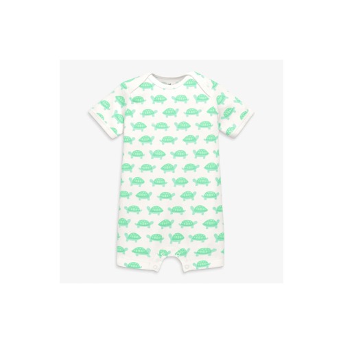 Organic Animal Friends Babysuit Shortie, 3-6M
