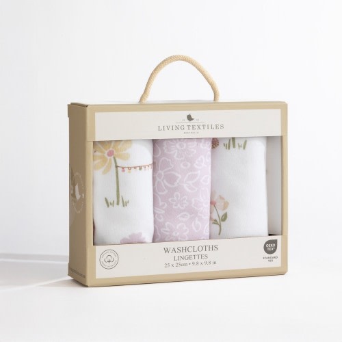 Living Textiles Wash Cloths 3 Pack Whimsical Wonderland