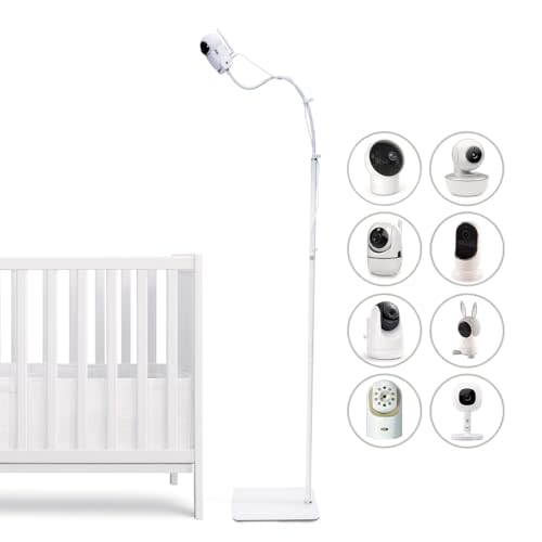 GOOZIE Baby Monitor Floor Stand Holder Compatible with Universal Camera Models Hellobaby HB6550/ HB65/ HB66/ HB248, Infant Optics DXR-8 Pro, Nanit Pro Flex Stand, Vtech VM901/ VM819/RM7764, Momcozy