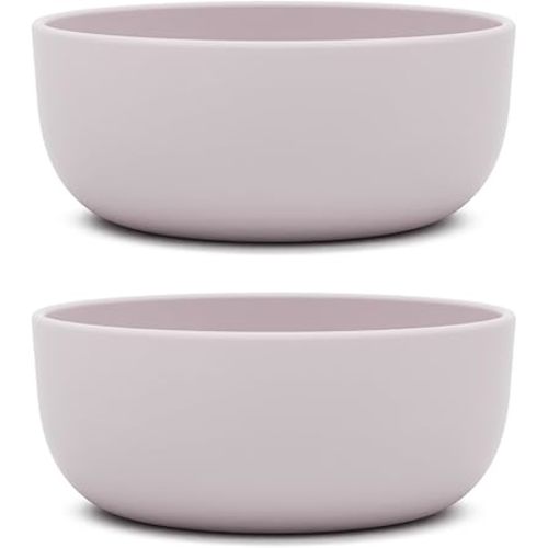 Lalo Silicone Bowls for Toddlers and Kids, Non-Toxic, Dishwasher Safe, 2pk