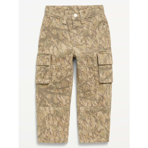 Baggy Barrel-Leg Cargo Jeans for Toddler Boys