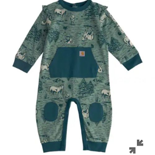 Girls' Long Sleeve Printed Coverall (Baby) | Sale Clothing & Gear | Carhartt