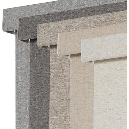 Persilux Blackout Roller Shades for Window Blinds,Cordless,Linen Fabric,Thermal Insulated Fabric UV Protection Shades for Home,Office,Bedroom,Door,Blackout-Cream,34" W X 72" H