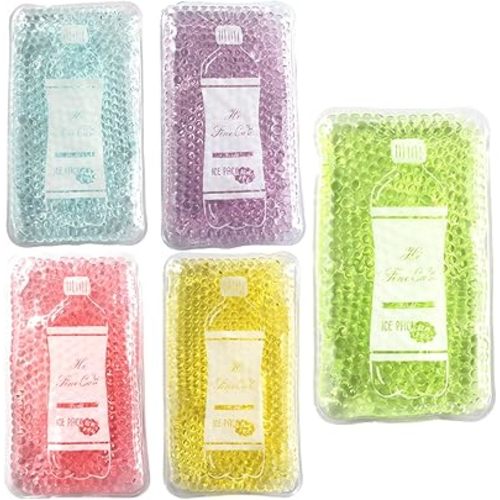 Reusable Ice Packs for Coolers - 5 Pack Freezable Gel Packs for Lunch Box, Camping, Picnic, Medical Cold Therapy - Leakproof & Long-Lasting Cold Storage