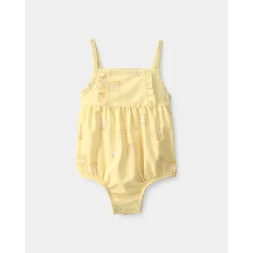 Baby Girl 1-Piece Shell Swimsuit - Yellow | Carter's