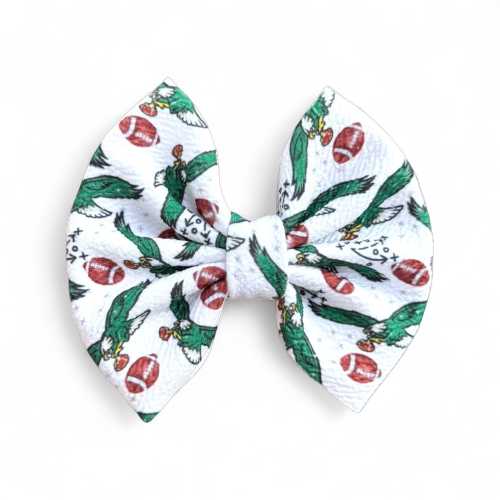 Philadelphia Eagles Hair Bow | Philly Special Bow | Retro Kelly Green Bird | Game Day Accessory | Eagles Gift | Multiple Styles Available
