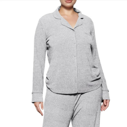 Women's Pajama Sets Long Sleeve Button Down Soft Knit Sleepwear 2 Piece Lounge Set