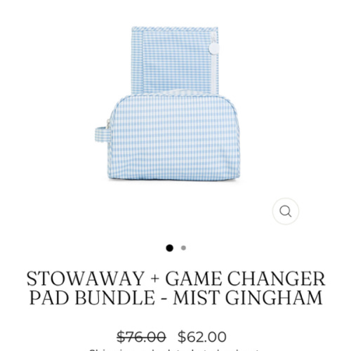 Stowaway + Game Changer Pad Bundle - Mist Gingham