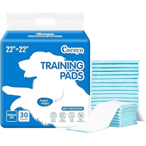 COCOYO Best Value Training Pads 30 Count | Dog Pee Pads | Super Absorbent Puppy Pads