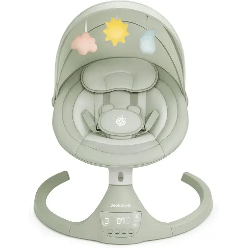 Jool Baby Nova Swing for Newborns - Electric Motorized Infant Swing, Bluetooth Music, 10 Preset Melodies, Remote (Updated Model, Sage)