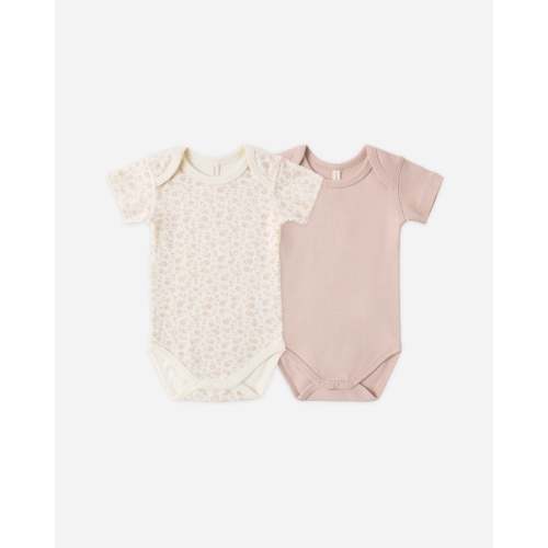 Short Sleeve Bodysuit Pack Ditsy, Blush