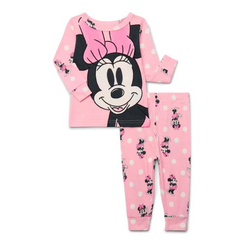 Minnie Mouse Toddler Long Sleeve Top and Pants Pajama Set, 2-Piece, Sizes 12M-5T