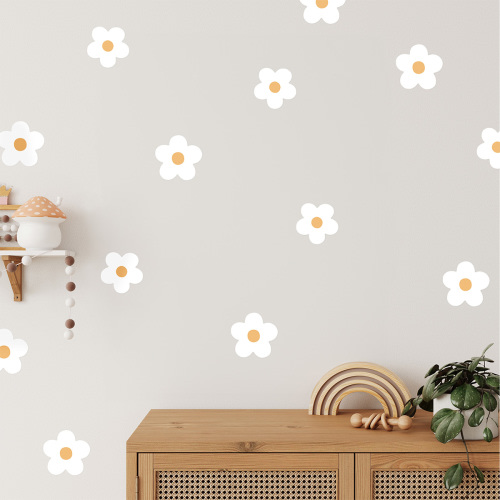 Wall Decals: Daisy Flowers Classic