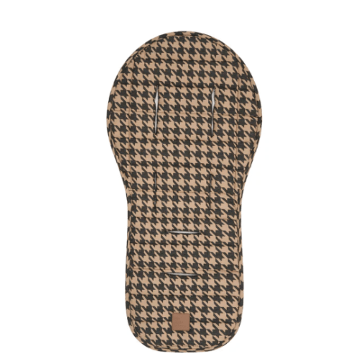 Black Houndstooth Universal Linen Pram Liner