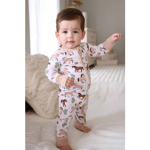 Convertible Zip Romper | Pony Club Neutral