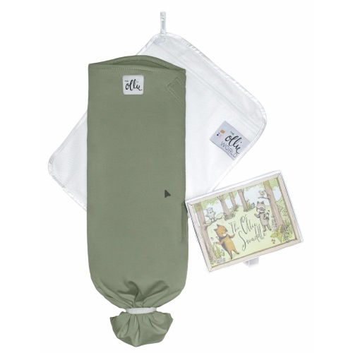 The Ollie® Swaddle | Award-Winning Baby Swaddle for Newborn Sleep | Baby Registry Favorite-Green