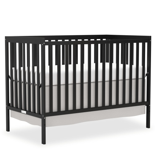 Goldzone 5-in-1 Convertible Crib, Non-Toxic Finishes, Black