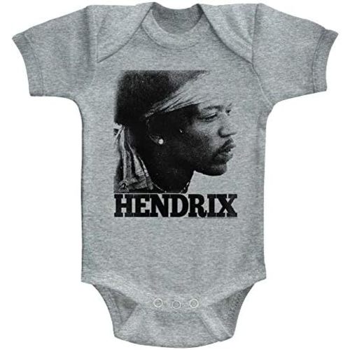 Jimi Hendrix 1960's Psychedelic Musical Icon Face Faded Infant Baby Snapsuit