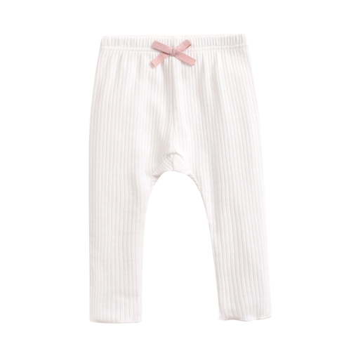 Newborn Baby Girl Bowknot Pants Leggings Infant Footless Tights Ribbed Knit Stocking Infant Warm Bottom Pants