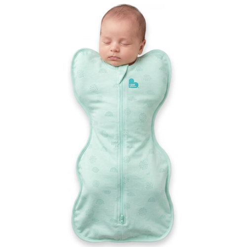 Love to Dream Swaddle UP, Organic Cotton, Baby Sleep Sack, Self-Soothing Swaddles for Newborns, Get Longer Sleep, Secure Fit Helps Calm Startle Reflex, Newborn Essentials for Baby, Mint Celestial Dot