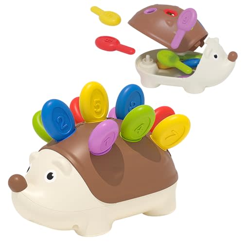 Hedgehog Toys - Toddler Learning Toys, Fine Motor and Sensory Toys for Kids Ages 18+ Months, Car Travel Toys, Children's Birthday Gifts
