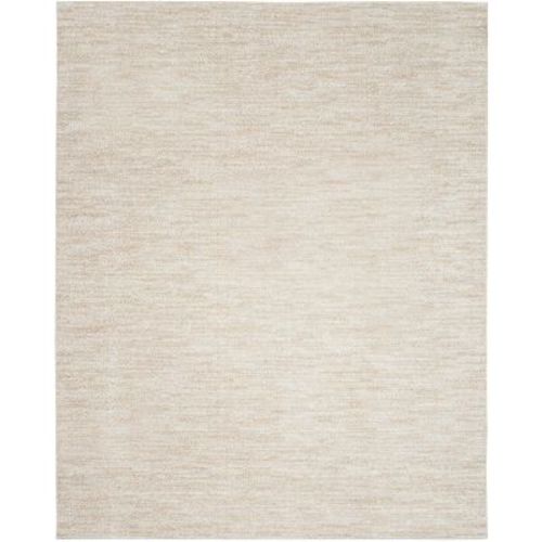 Nourison Essentials 9' x 12' Ivory Beige Indoor/Outdoor Rug