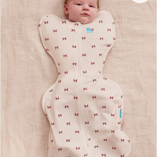 Swaddle Up™ 1.0 TOG Cotton Cream Bows