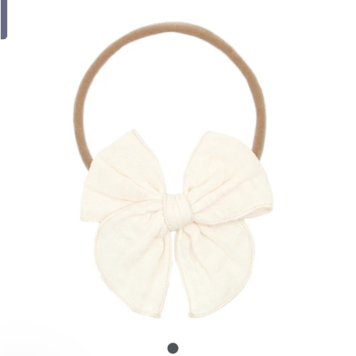 Cloud Muslin™ Heirloom Bow - Cream Headband – Lou Lou & Company