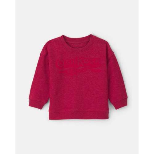 Baby Boy OshKosh Logo French Terry Pullover Sweatshirt - Red - OshKosh B'gosh | Carter's