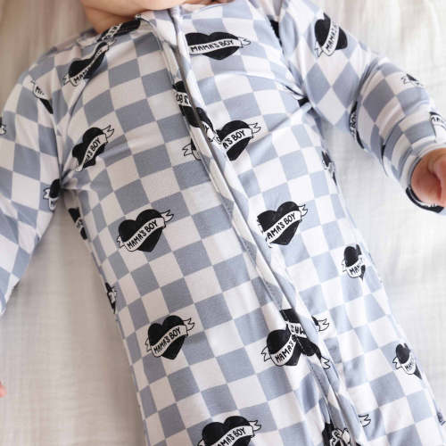Mama's Boy Zipper Footie