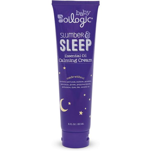 Oilogic Slumber & Sleep Baby Lotion - Gentle Calming Cream with 100% Pure Essential Oils for Smooth & Moisturized Skin - Pediatrician-Tested, Safe for Babies & Toddlers Baby Essentials Skincare