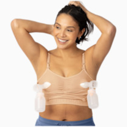 Kindred Bravely Sublime Hands Free Pumping Bra - Beige, X-Large Busty
